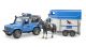 Bruder Politie Landrover Defender Paardentrailer 02588