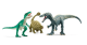 Schleich Dinosaurus Angriff des Dino Trios 72203 Exklusiv