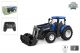 Kids Globe Farming RC Traktor 2,4GHZ Licht und Frontlader blau 27 cm 510315