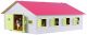 Kids Globe Farming Pferdestall mit 7 Boxen Rosa 1:24 610189