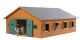 Kids Globe Pferdestall Holz Braun mit 7 Boxen 610195