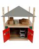 Kids Globe Heuhaufen Holz mit Abstellraum 1:32 Pink 610085