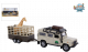 Kids Globe Land Rover met giraffe-trailer die cast pb 29cm 521723