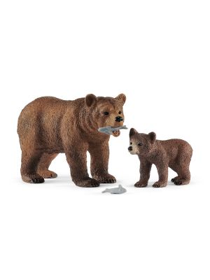Schleich Wild Life Grizzlybär-Mutter mit Jungem 42473 