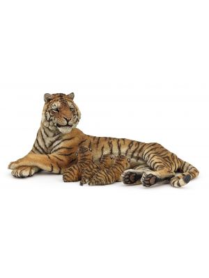 Papo Wild Life Liegende Tigerin mit Babies 50156