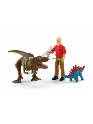 Schleich Dinosaurus 41465 Tyrannosaurus Rex-Angriff