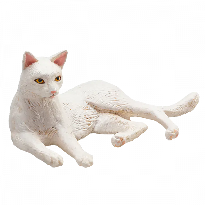 Mojo Farmland Katze liegend weiß 387368