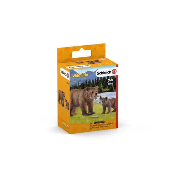 Schleich Wild Life Grizzlybär-Mutter mit Jungem 42473 