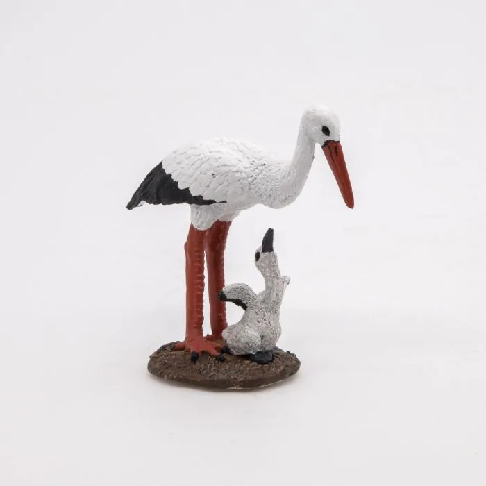 Papo Wild Life Storch mit Storchjunges 50159