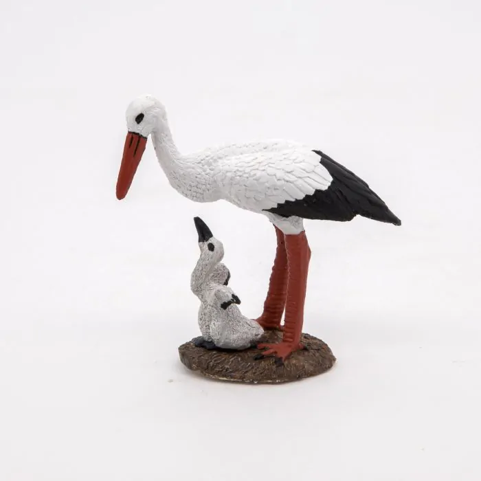 Papo Wild Life Storch mit Storchjunges 50159