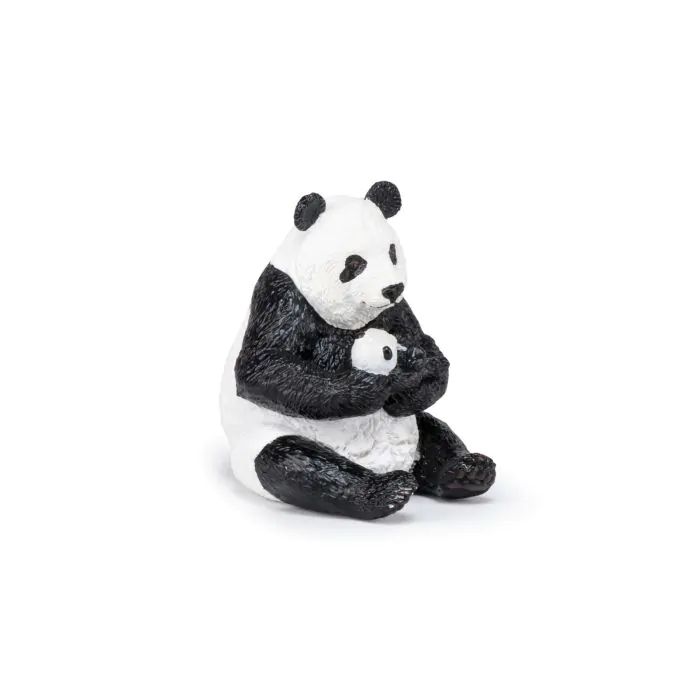Papo Wild Life Sitzender Panda mit Jungem 50196
