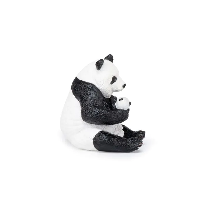 Papo Wild Life Sitzender Panda mit Jungem 50196