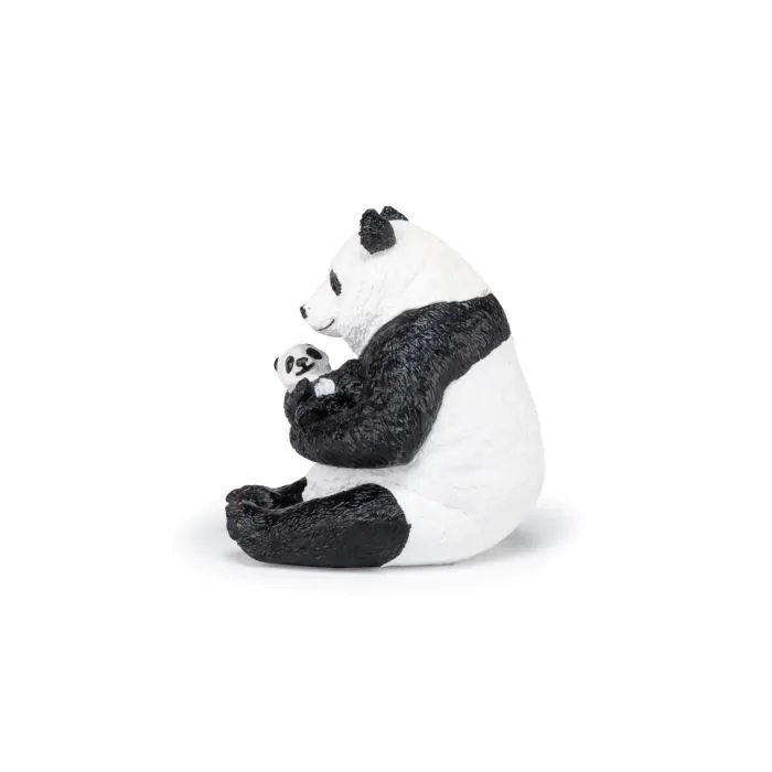 Papo Wild Life Sitzender Panda mit Jungem 50196