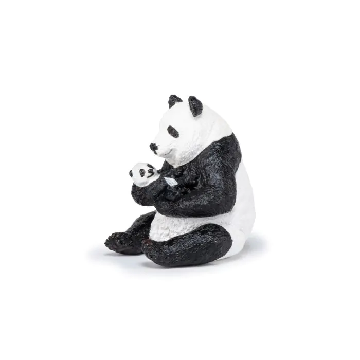 Papo Wild Life Sitzender Panda mit Jungem 50196