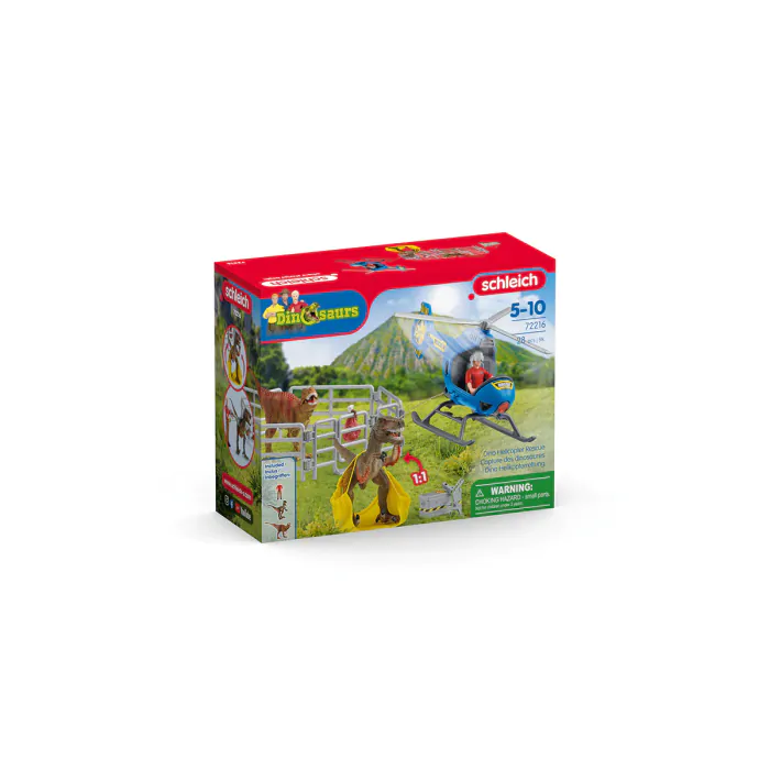 Schleich Dinosaurier Hubschrauber Rettung 72216