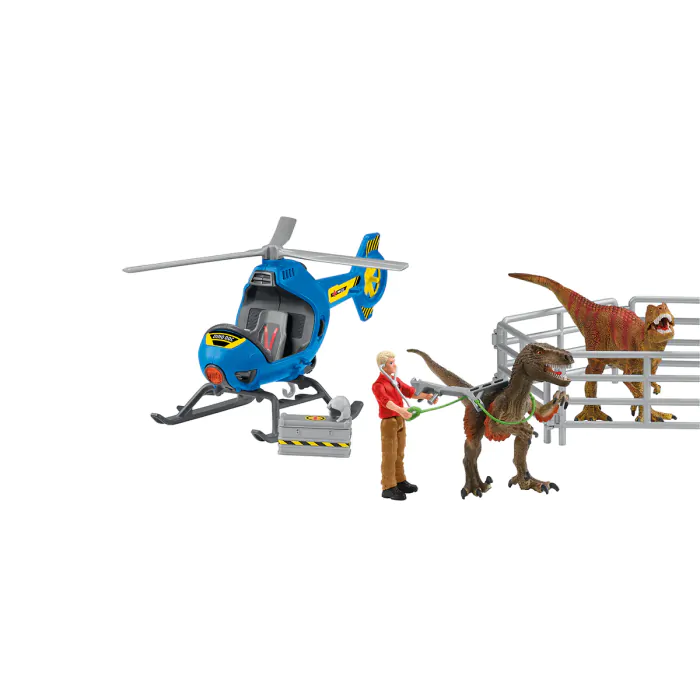 Schleich Dinosaurier Hubschrauber Rettung 72216
