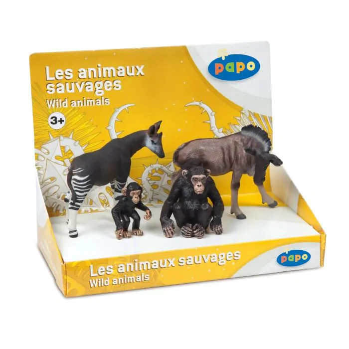 Papo Wild Life Präsentkasten Wildtiere 1 (4 Fig,) 80000