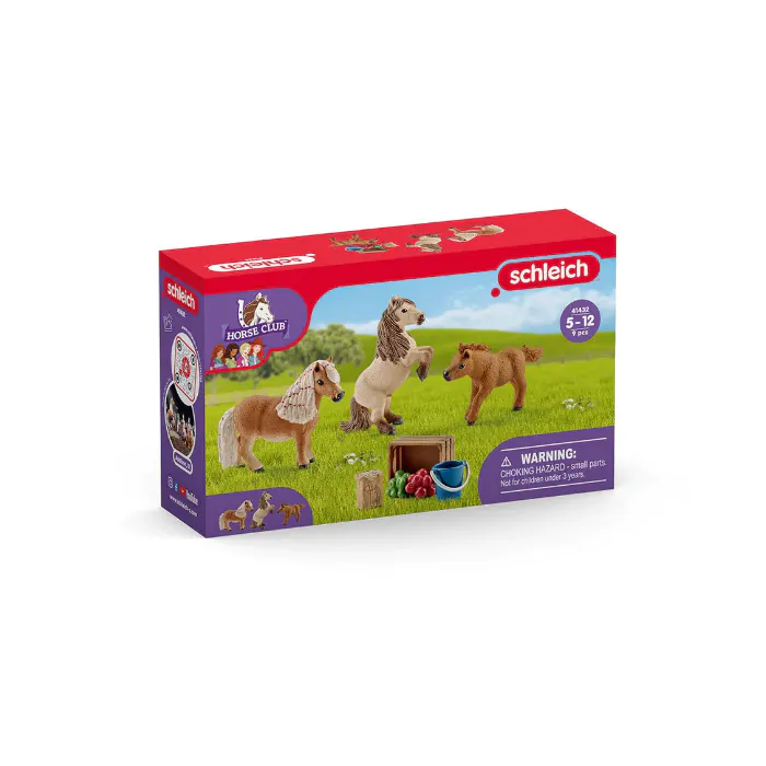 Schleich Horse Club Minishetlander Familie 41432
