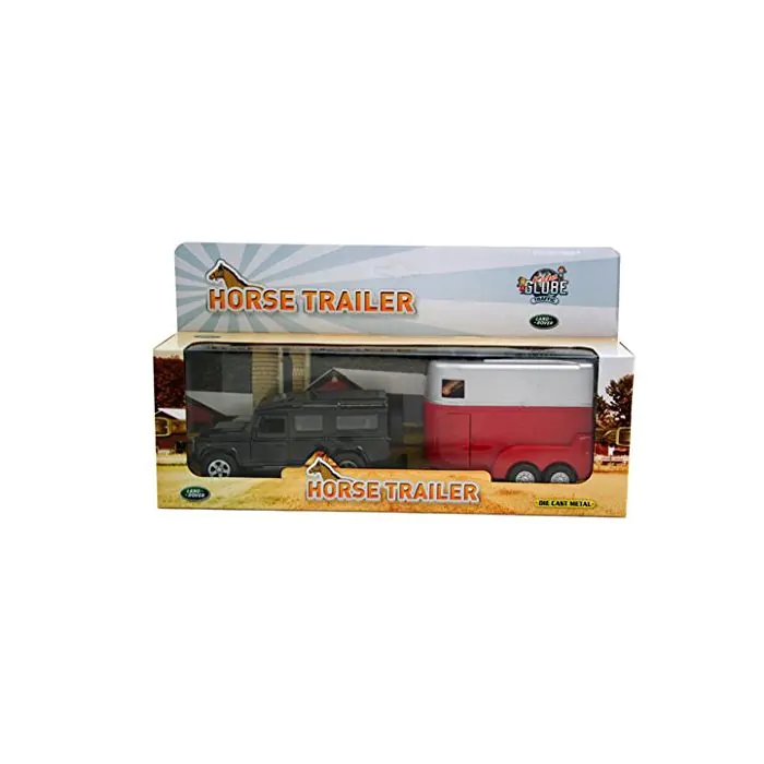 Kids Globe Farming Range Rover mit Pferdeanhänger 26cm 521712
