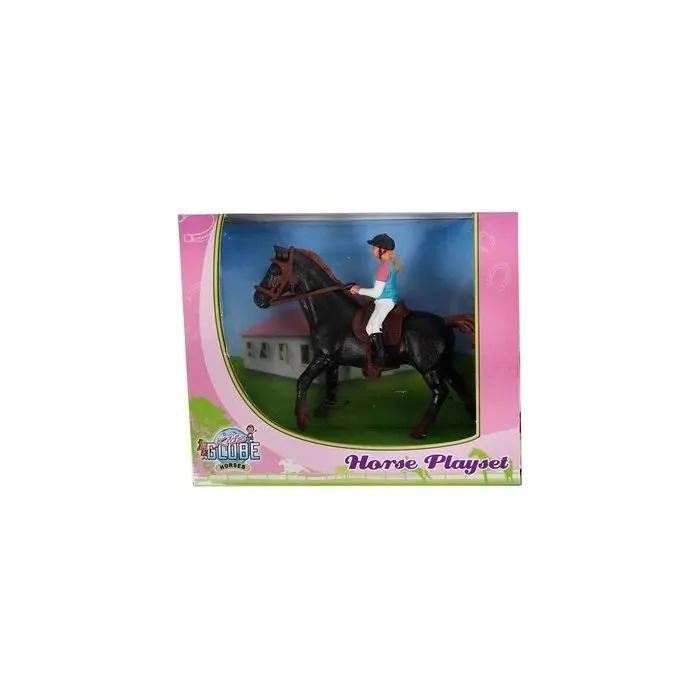 Kids Globe Horses Pferd mit Amazon Dunkelbraunes 640078