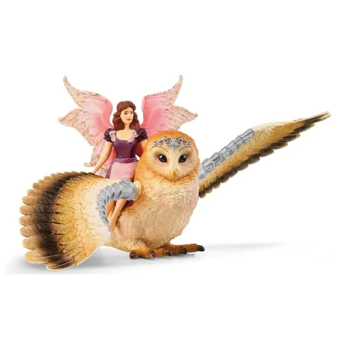 Schleich Bayala Elfe auf Glitzer Eule 70789