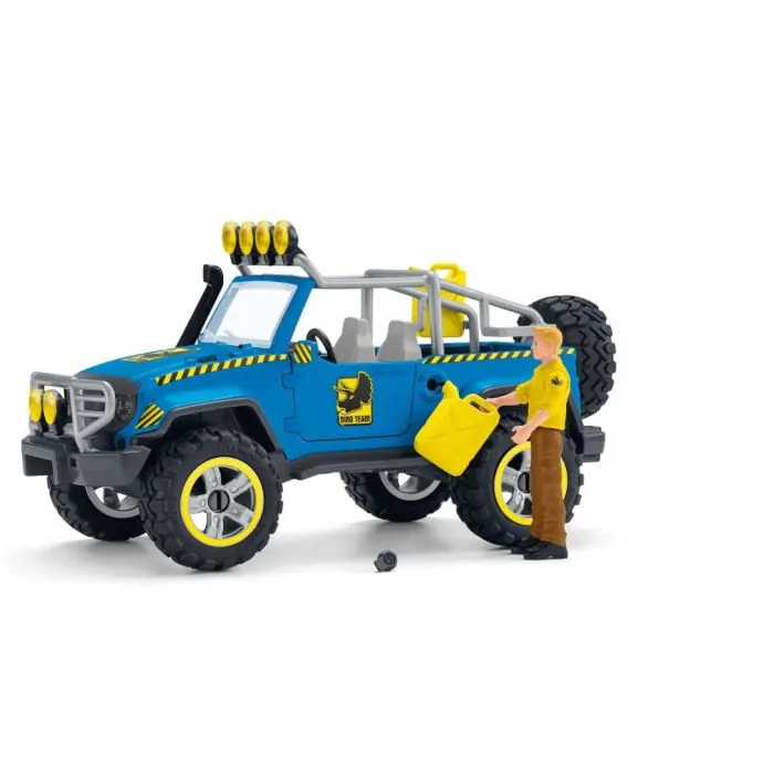 Schleich Dinosaurier Geländewagen mit Dino Außenposten 41464 