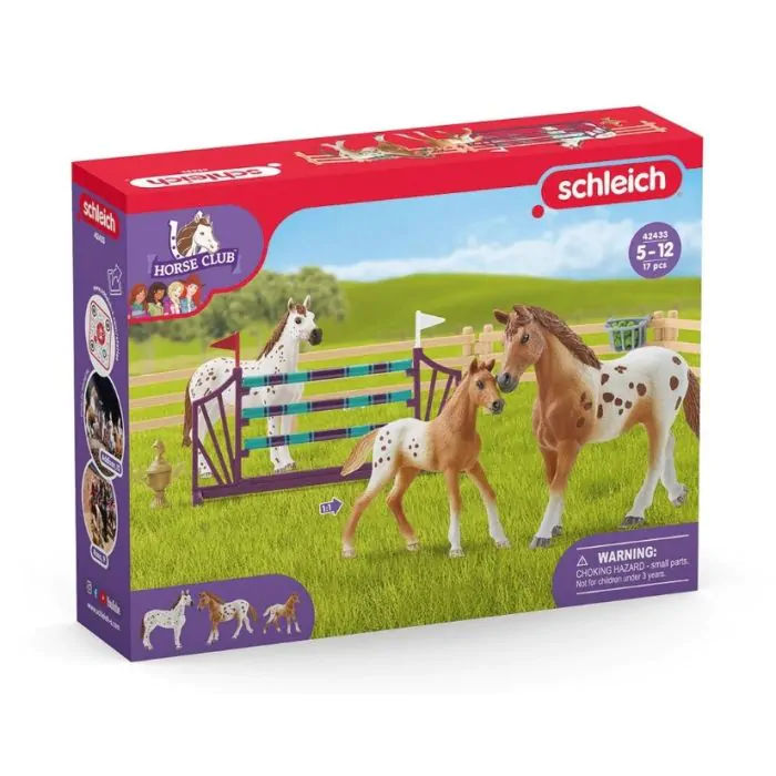 Schleich Horse Club Lisas Turnier-Training & Appaloosa Pferd 42433 