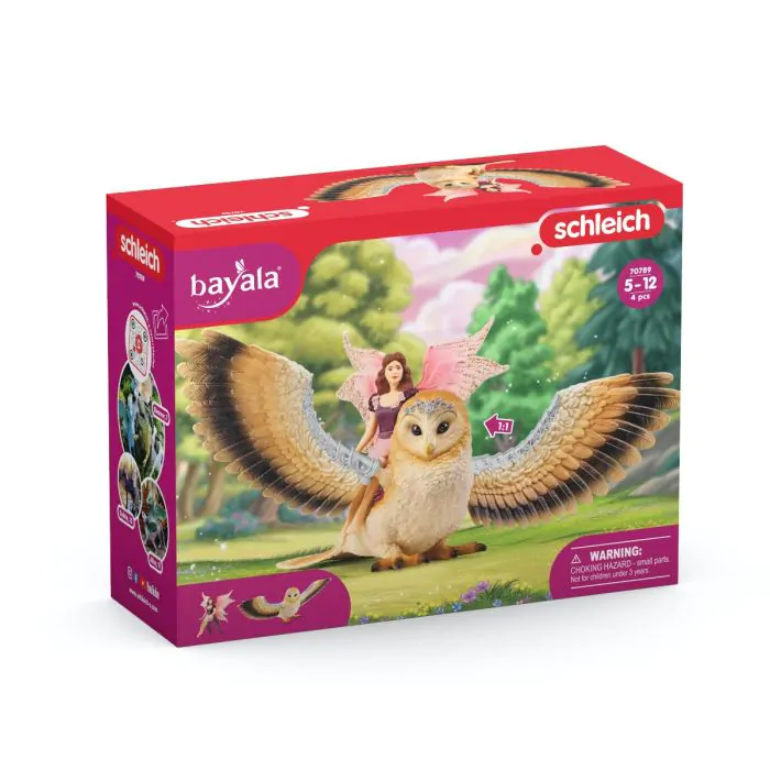 Schleich Bayala Elfe auf Glitzer Eule 70789