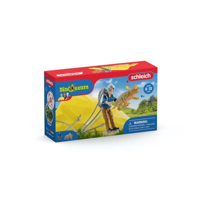 Schleich Dinosaurier Dino Fallschirmrettung 41471