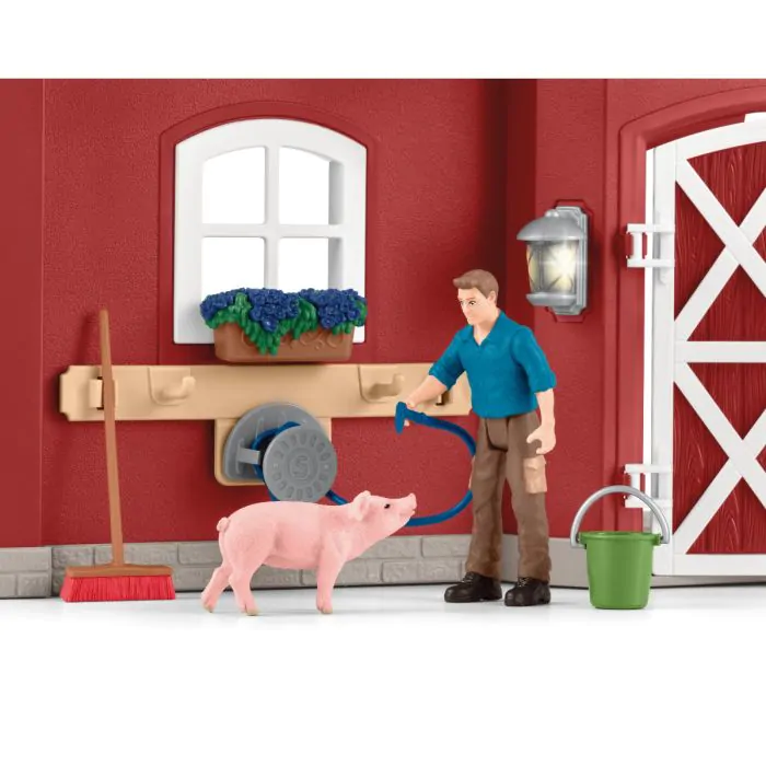 Schleich Farm World Große Farm mit Tieren und Zubehör 42606