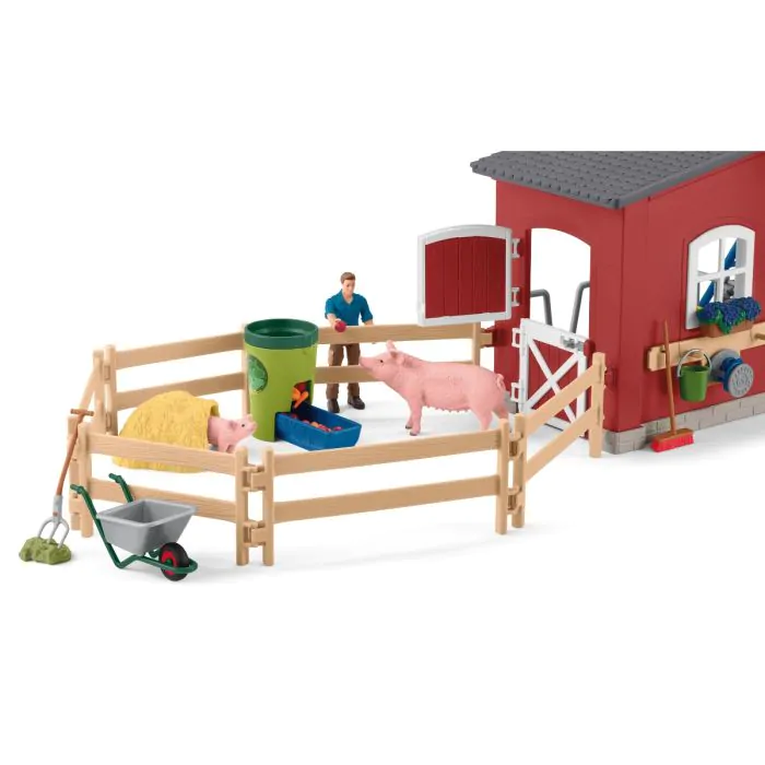 Schleich Farm World Große Farm mit Tieren und Zubehör 42606