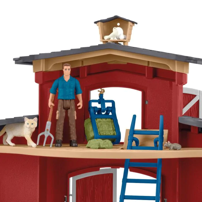 Schleich Farm World Große Farm mit Tieren und Zubehör 42606