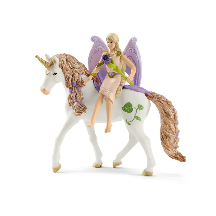 Schleich Bayala Glitzerndes Blütenhaus mit Einhörnern, See und Stall 42445