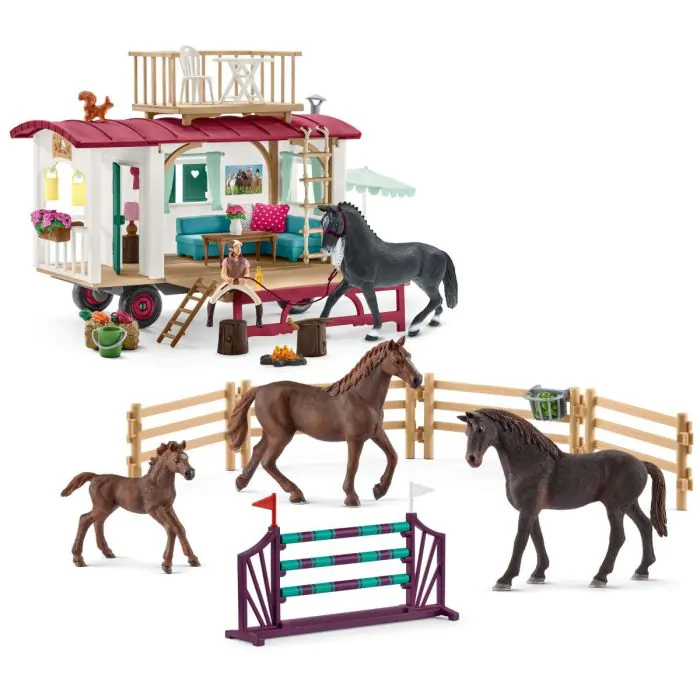 Schleich Horse Club Geheimes Turnier-Training am Caravan exclusief 72141
