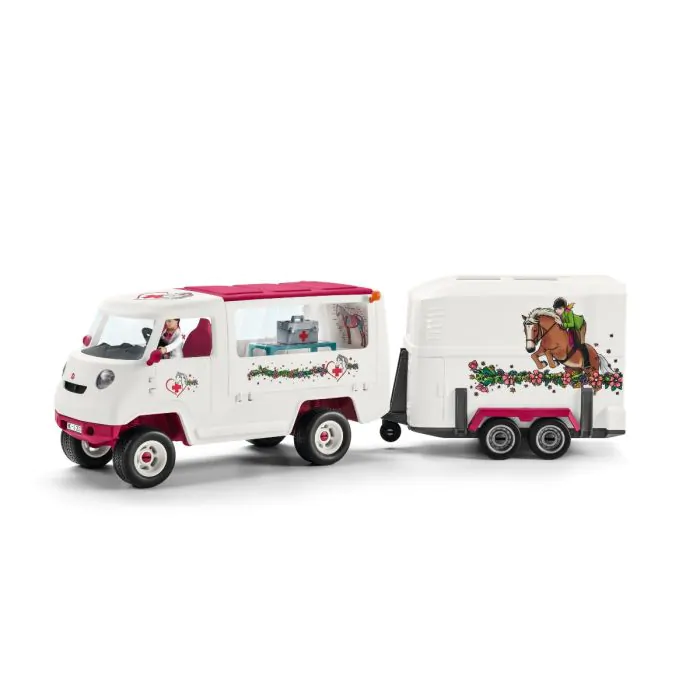 Schleich Horse Club Mobil Tierarzt mit Hannover Fohlen 42370