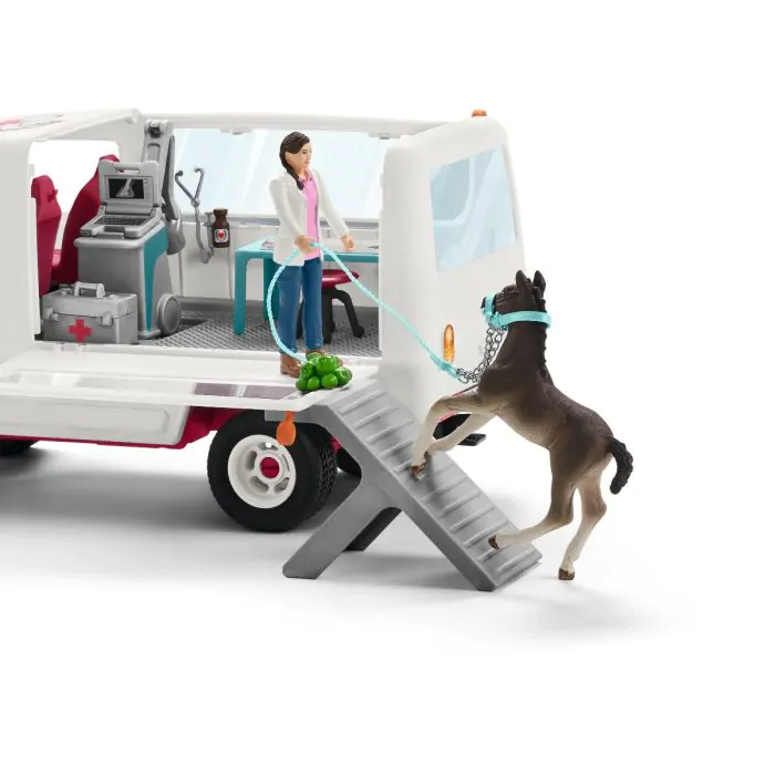 Schleich Horse Club Mobil Tierarzt mit Hannover Fohlen 42370