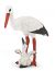 Papo Wild Life Storch mit Storchjunges 50159