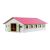 Kids Globe Horses Pferdestall mit 9 Boxen 1:32 Rosa 610188