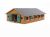 Kids Globe Pferdestall Holzbraun 1:32 mit 9 Boxen 610544