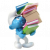 Plastoy Smurf met stapel boeken 13 cm