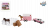 Kids Globe Mitsubishi mit Pferdeanhänger und erweiterbarem Zubehör rosa 27cm 520205 