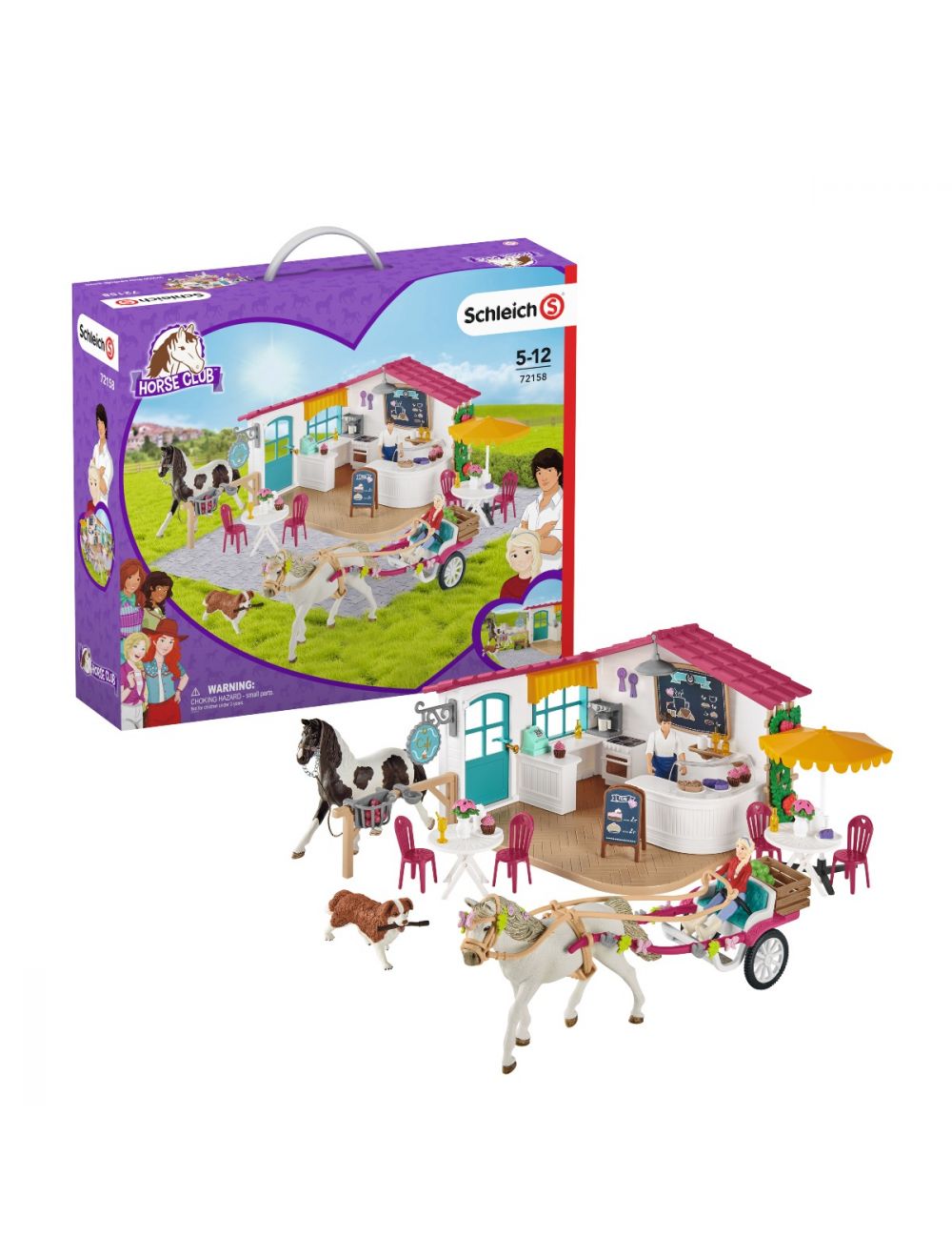 Schleich 72158 Horse Club Kutschfahrt zum Reiter Caf