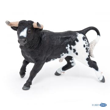 Papo Farm Life Spanischer Stier schwarz-weiß 51184