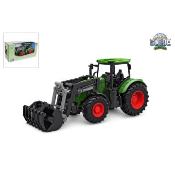 Kids Globe Farming Traktor mit Frontlader grün 27 cm 540472