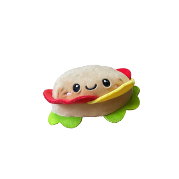 Fluffy Menu fast food Plüsch Hamburger 16/11cm 660651