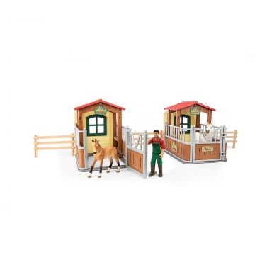 Schleich Farm World Besuch im offenen Stall 72116 