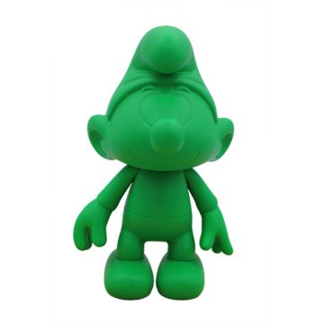 Grün gefärbter Schlumpf 20 cm