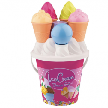 Androni giocattoli Bucket Set 'Ice Cream (Blue or Rose) 1292-0000 (Hinweis: Zufällige Farbe wird gesendet)