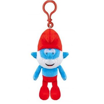 Plüsch Schlumpf mit Clip - Großer Schlumpf - 12 cm