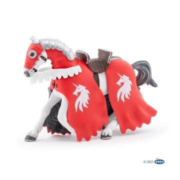 Papo History Pferd des Einhornritters mit Lanze 39781